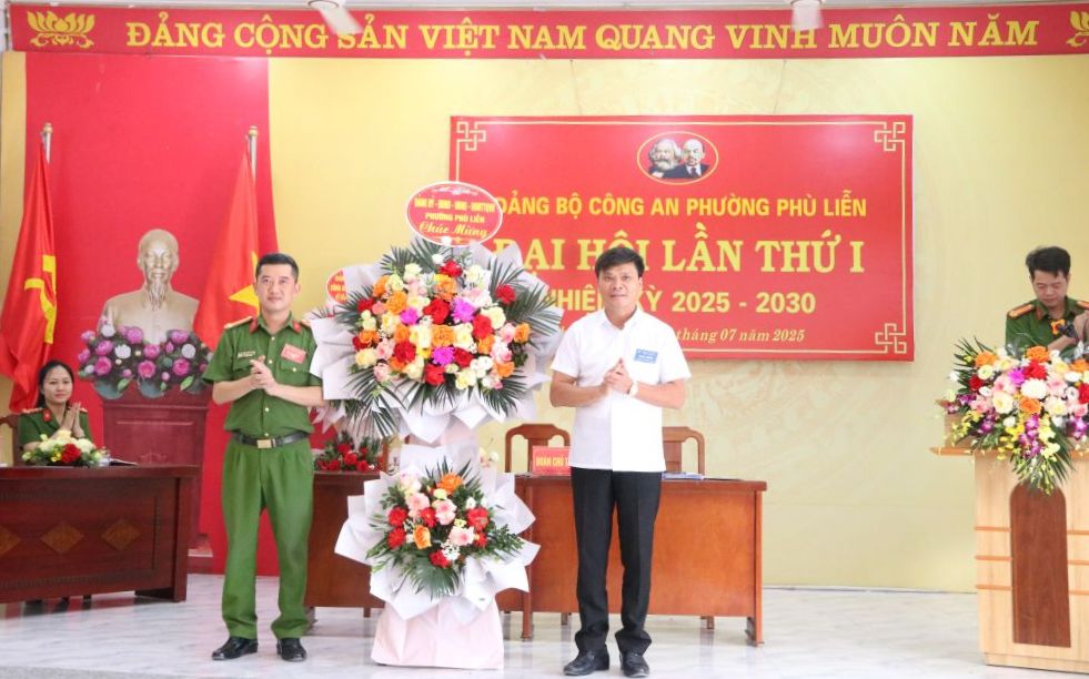 Đại hội Đảng bộ Công an phường Phù Liễn nhiệm kỳ 2025-2030